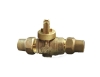 NO-LEAD CF X CF FULL PORT BALL VALVE CURBSTOP WITH DRAIN
